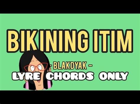 Bikining Itim Lyrics & Chords By Blakdyak.